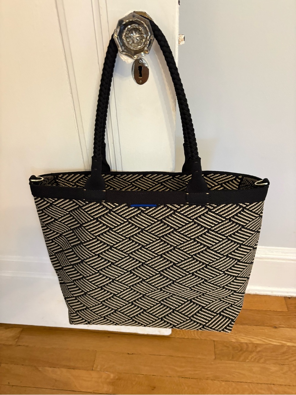 Rothy's Zip Tote in Polar Zig Zag